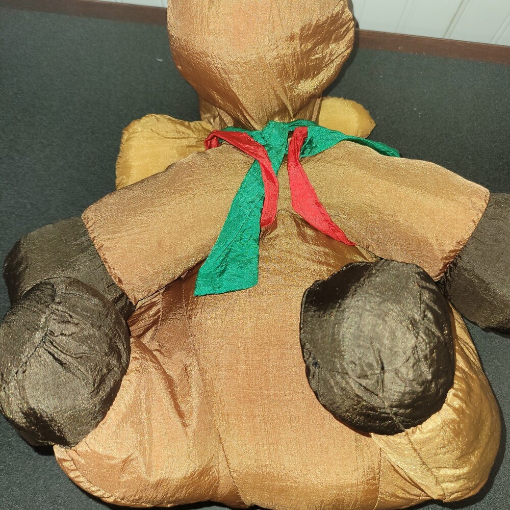 Department 56 Vintage Nylon Reindeer Moose Parachute Plush Puff Stuffed 10" Toy - Picture 7 of 7